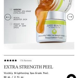 Juice Beauty Green Apple Exfoliating Peel Mask-Full Size-NIB